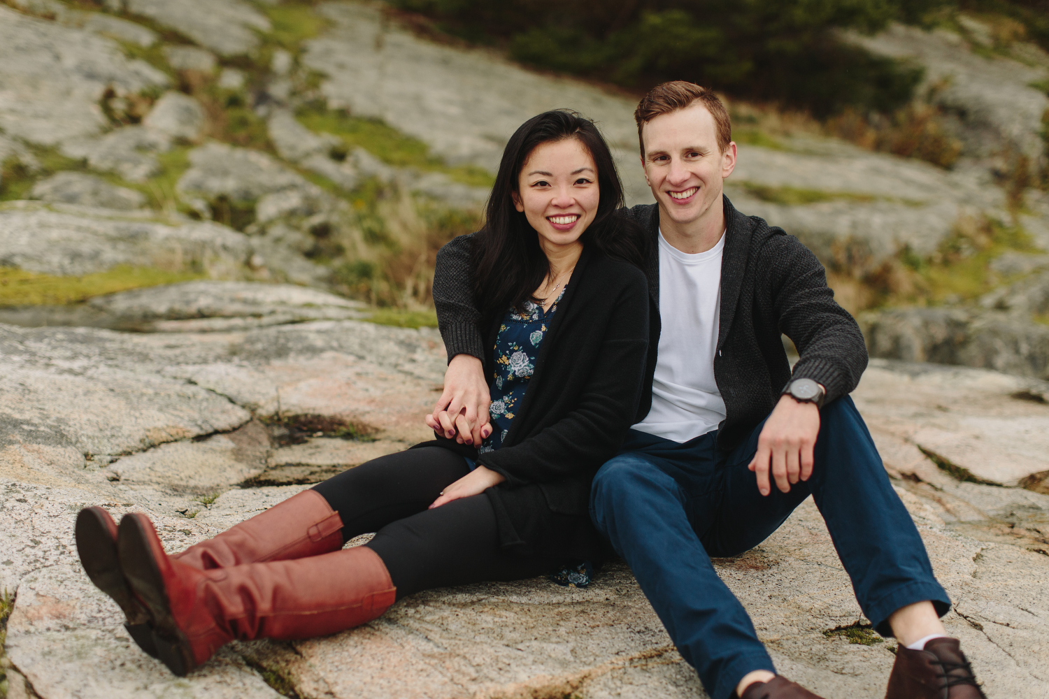 Lighthouse Park Engagement Photos in West Vancouver