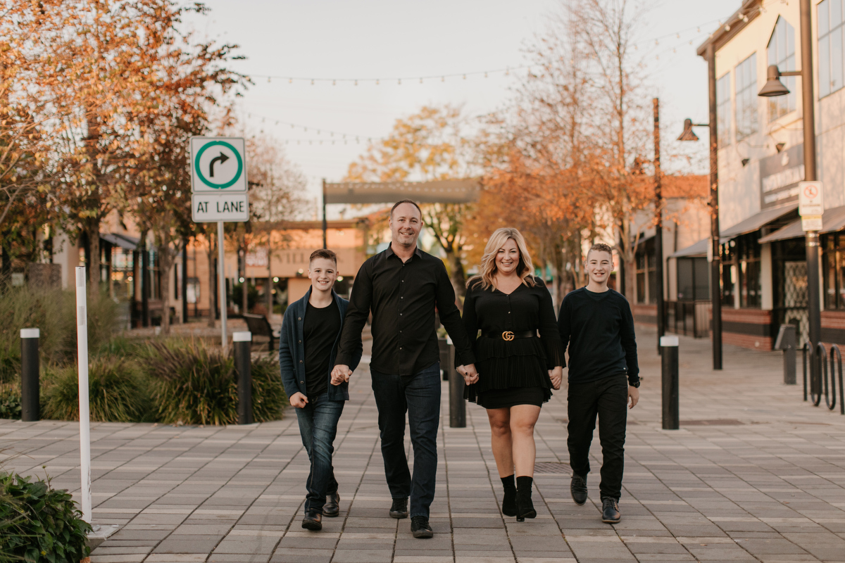 family photos in downtown langley