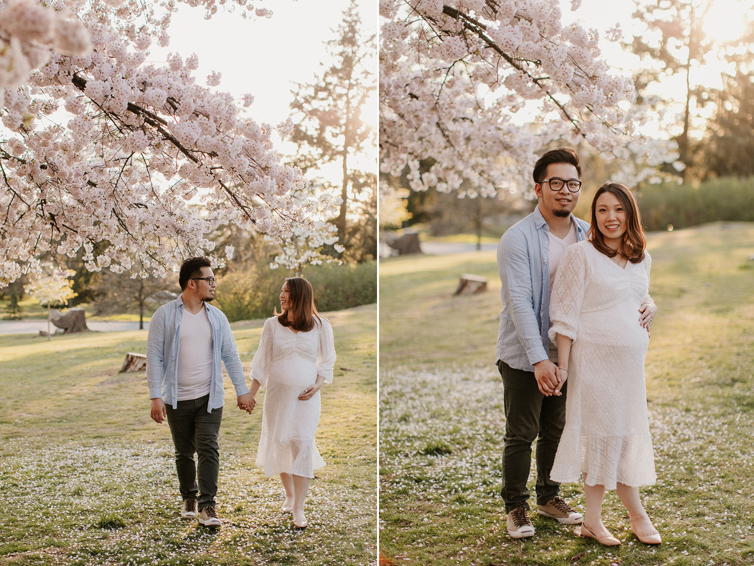 Cherry Blossom Maternity Photos