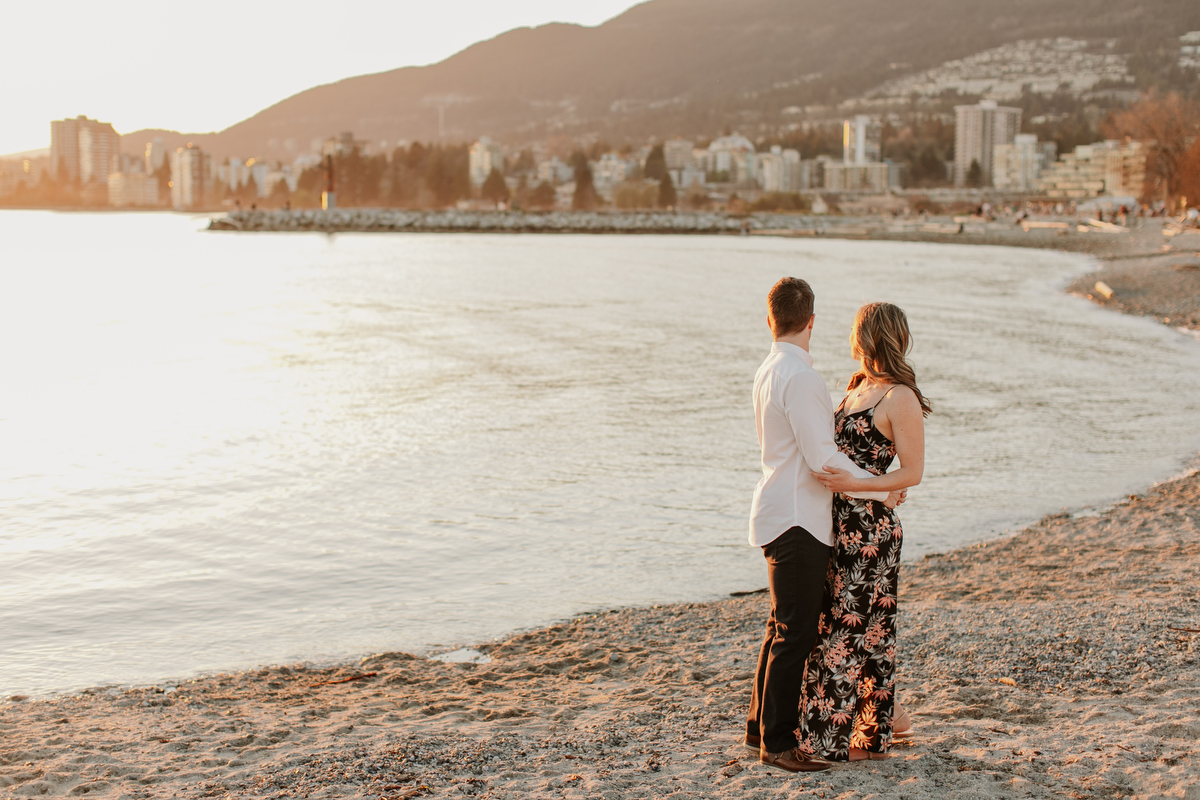 Engagement Photo Locations in Vancouver Ambleside Beach