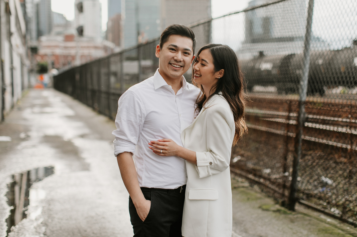 Engagement Photo Locations in Vancouver Gastown