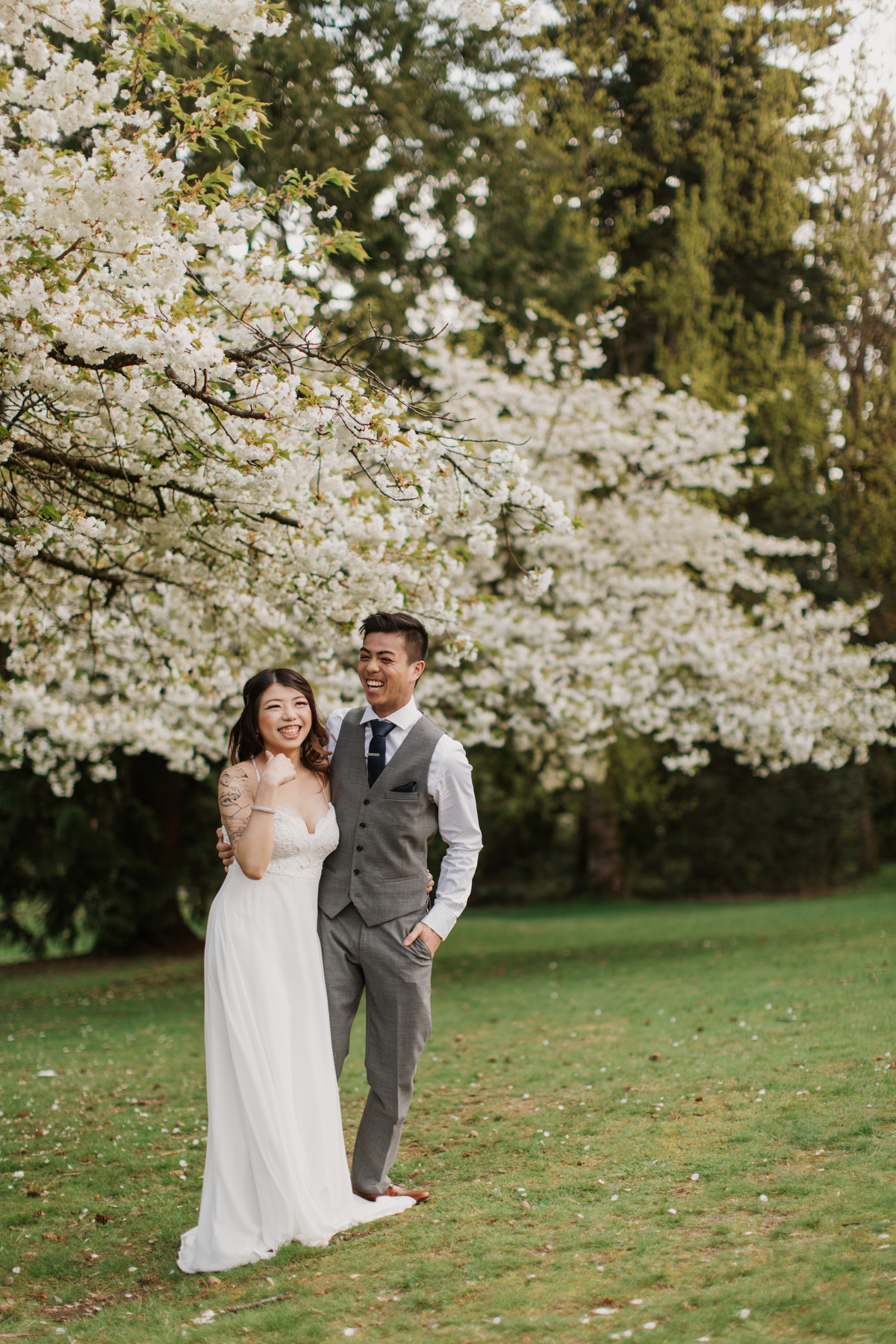 Vancouver Blossom Engagement Photos by Jamie Delaine