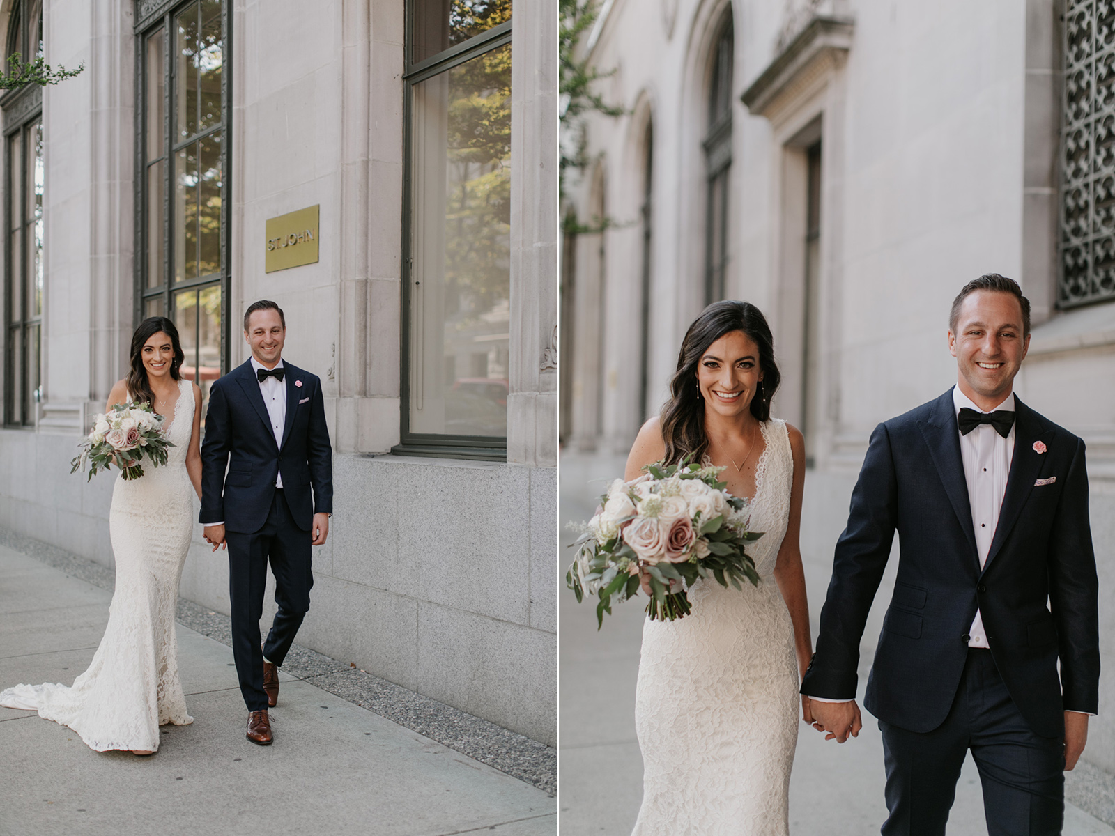 fairmont hotel vancouver bride and groom first look